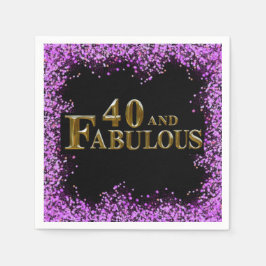 40-årsdag pappersservett
