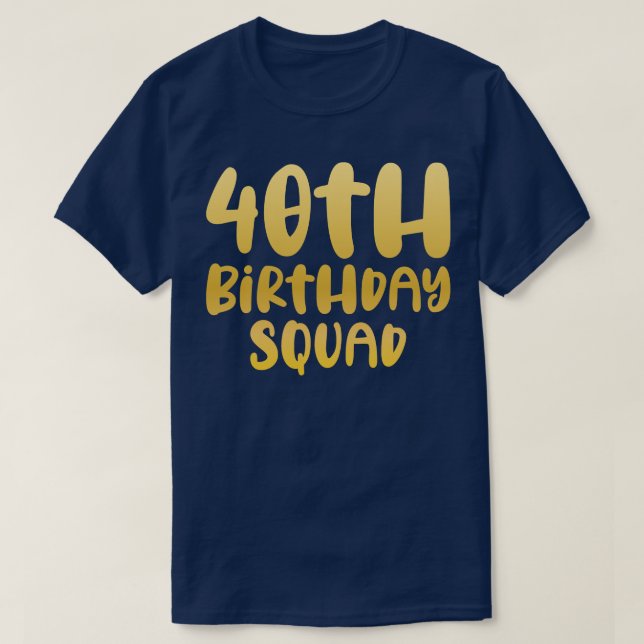 40-årsdag t shirt (Design framsida)