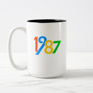 40-årsdag Vintage 1987 – 40 år gammal rolig Bi Två-Tonad Mugg