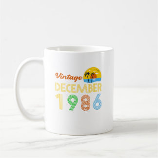 40-årsdag Vintage December 1986 40 år gammal G Kaffemugg