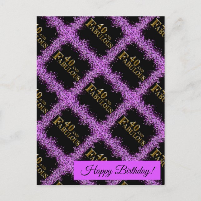 40-årsdag  vykort (Framsida)