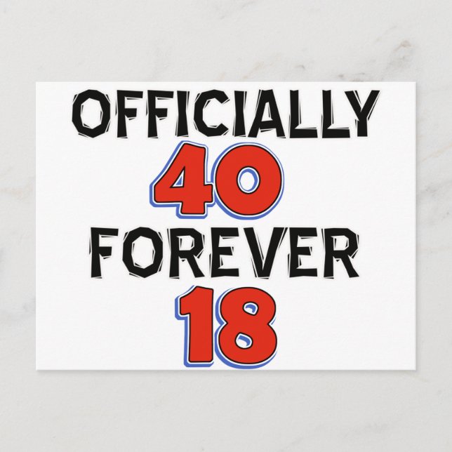 40-årsdag vykort (Framsida)