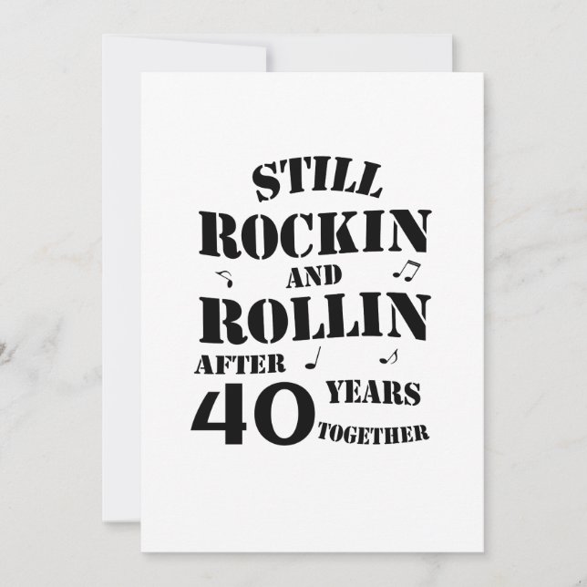 40-årsdagen - 40-årsdagen för Par Kort (Framsida)