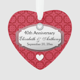 40-årsdagen Bröllop-årsdagen Ruby Red Z06