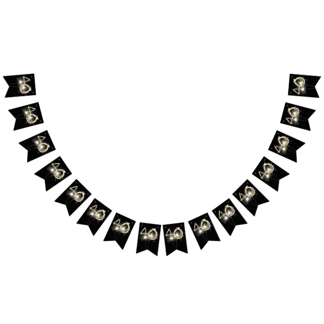 40-årsdagen eller årsdagen Party Vimplar (Alla)