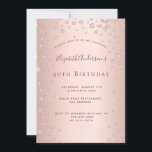 40-årsdagen för diamanten party ro guld inbjudningar<br><div class="desc">En modern,  snyggt och glamorös inbjudan till en kvinnas 40-årsdag party. En ro guld-bakgrund med en elegant faux guld-diamanter. Namn är skrivet med ett modernt skript för färgaden ro guld i mörk,  skrivet med stil. Mallar för information om party.</div>