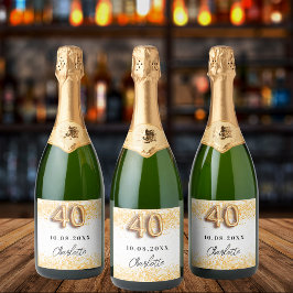 40-årsdagen för vita guld glitter namn