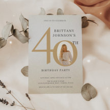 40-årsdagen Fotodag Elegant 40-årsdagen