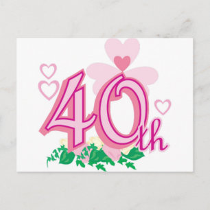 40-årsdagen vykort