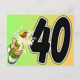 40-årsdagligvaror vykort