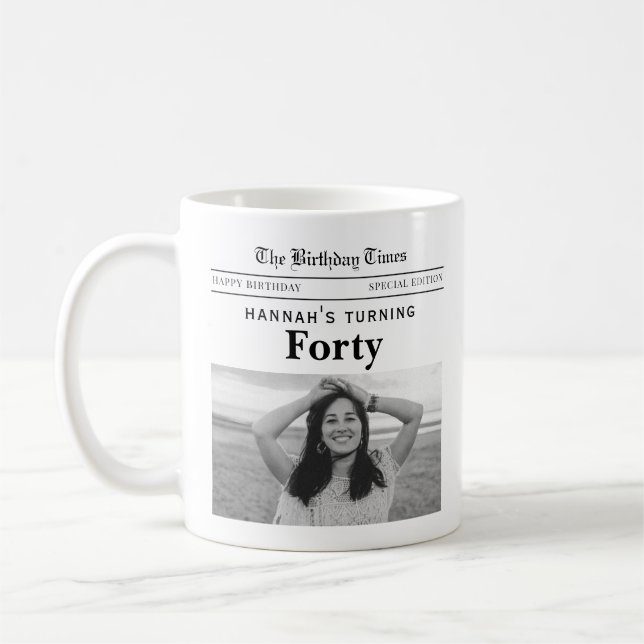 40-årsdagstidning kaffemugg (Vänster)