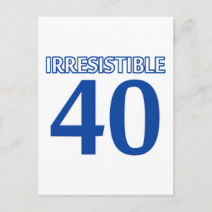 40-årsdesign vykort