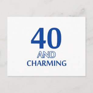 40-årsdesign vykort