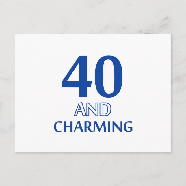 40-årsdesign vykort (Framsida)