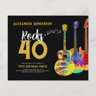 40-årsfest Rockstar Budget Flygblad