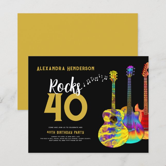 40-årsfesten Gitarr Rocks 40 (Fram/baksida)