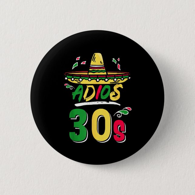 40-årsfirande Mexikansk Fest Cinco De Mayo Fiesta  Knapp (Framsida)