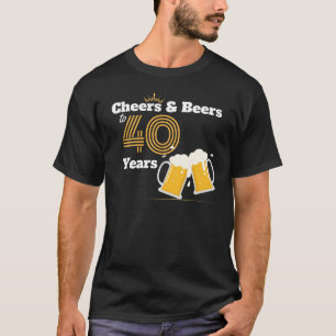 40-årsjägare och öl t shirt