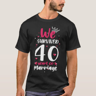 40-årsjubiléet i Bröllop,40-årsjubiléet T Shirt