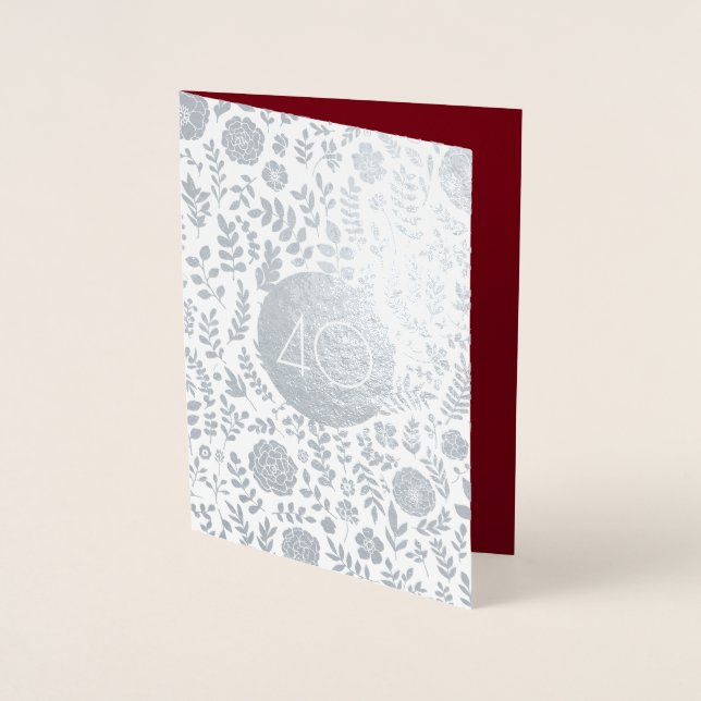 40-årsjubiléet "Real Foil Luxury Cards" Folierat Kort (Framsida)