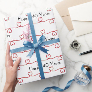 40-årsjubiléet Red Hearts Presentpapper