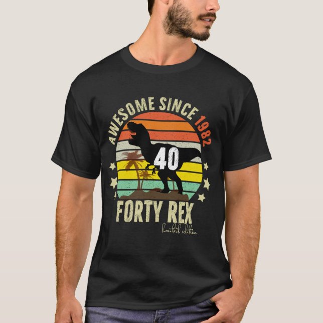 40-årsjubileum 40 år gammal 1982 - 40-årsjubileum t shirt (Framsida)