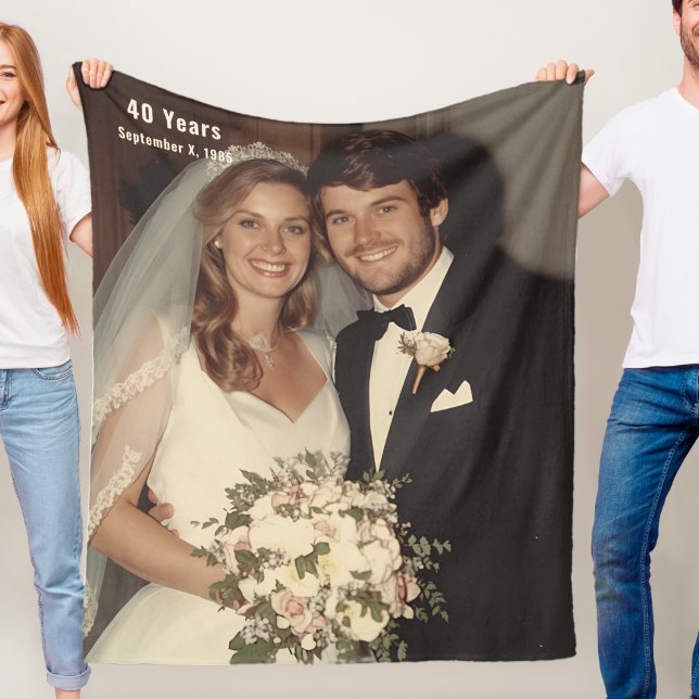 40-årsjubileum för flyktfilt Foto Fleecefilt (Skapare uppladdad)