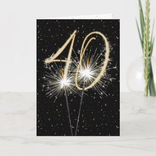 40-årsjubileum för gnistor kort