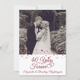 40-årsjubileum Hearts ÅR IN I ETERHETEN Foto Inbjudningar