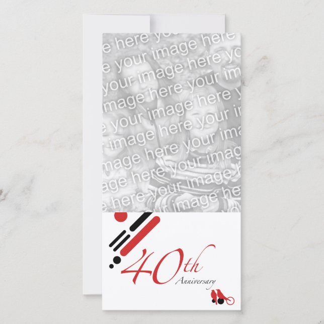 40-årsjubileum (med fåglar) meddelande (Framsida)
