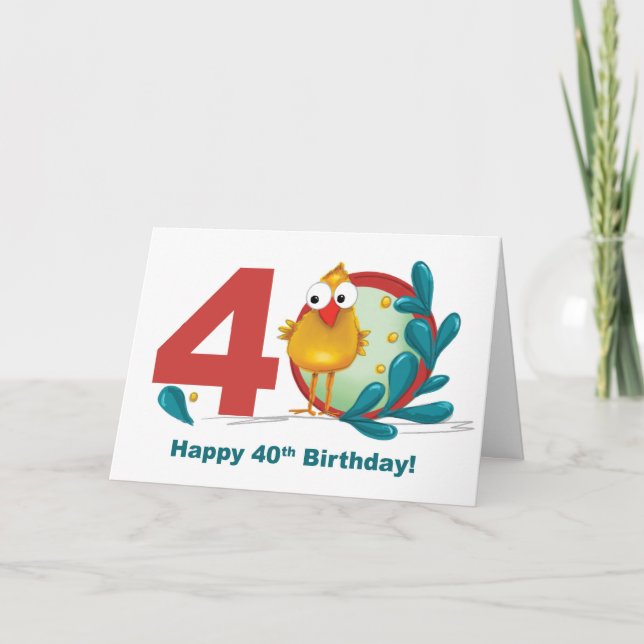 40-årsjubileum med Funny Bird och Gren Kort (Framsida)