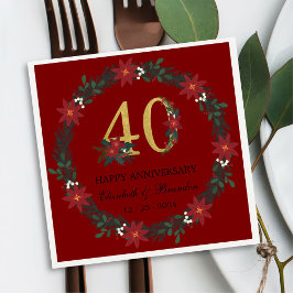 40-årsjubileum Personlig julklappar Pappersservett