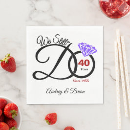 40-årsjubileum Personlig Pappersservett