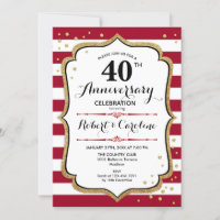 40-årsjubileum - Ruby Red Gold White