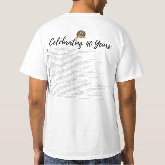 40-årsjubileum Visa rubrik T-Shirt