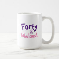 40-årspresent för kvinnor Kaffemug