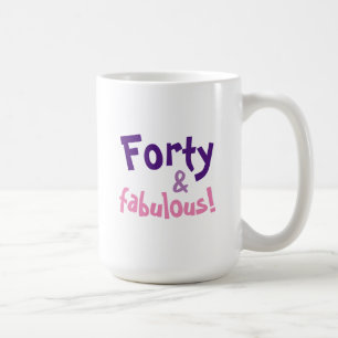 40-årspresent för kvinnor Kaffemug Kaffemugg