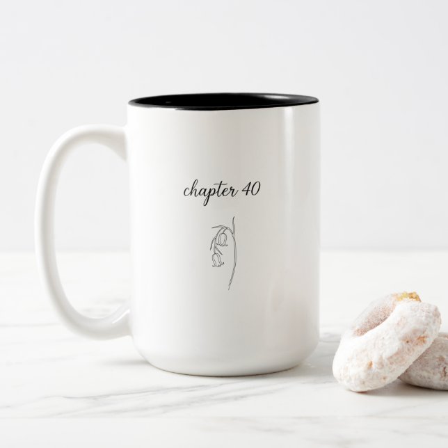 40-årspresent kaffemugg för henne Kvinnor 40-årspr (Med munk)