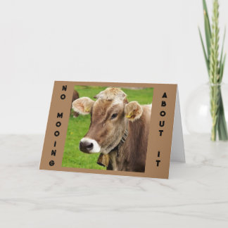 *40* BIRTHDAY HUMOR FRÅN EN MOOING COW KORT