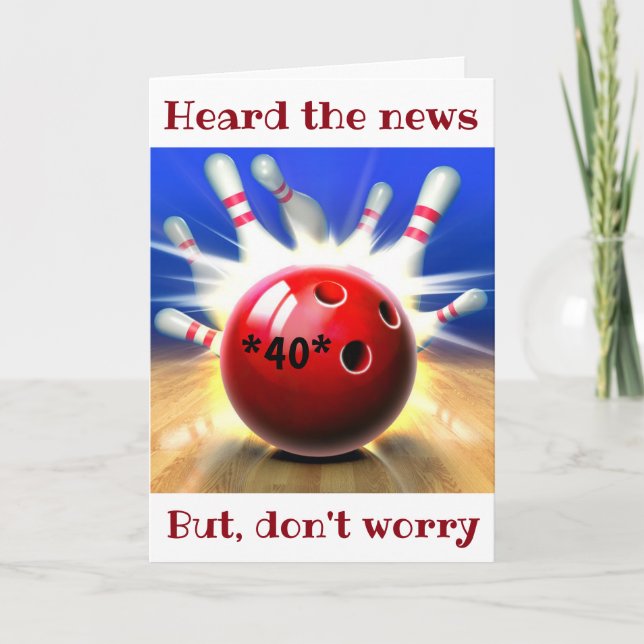 **40 BIRTHDAY HUMOR** TILL MY *FAVORITE BOWLAREARE HELGKORT (Framsida)