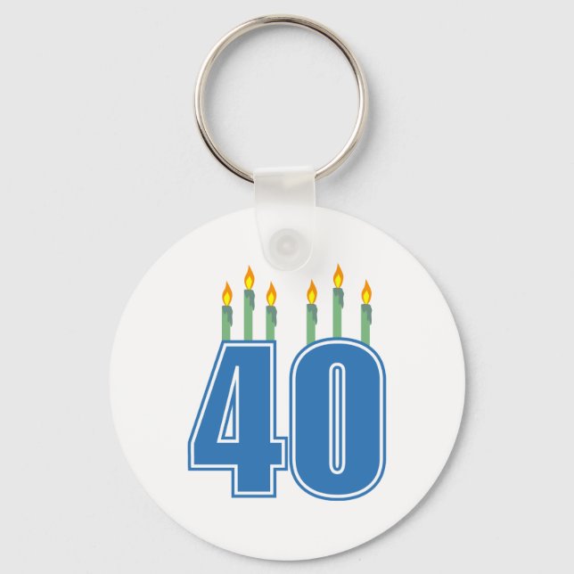40 Blåljus/Grönt Nyckelring (Framsida)