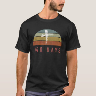40 dagars utlånad kristen Religiösa Vintage Retro T Shirt