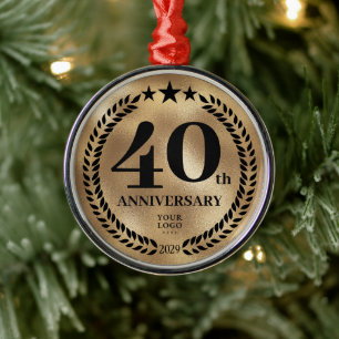 40:e affärsdagen Guld jul Julgransprydnad Metall
