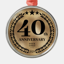40:e affärsdagen Guld jul Julgransprydnad Metall