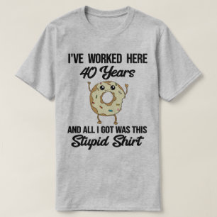 40:e arbetsårsdagen för uppskattning av medarbet t shirt