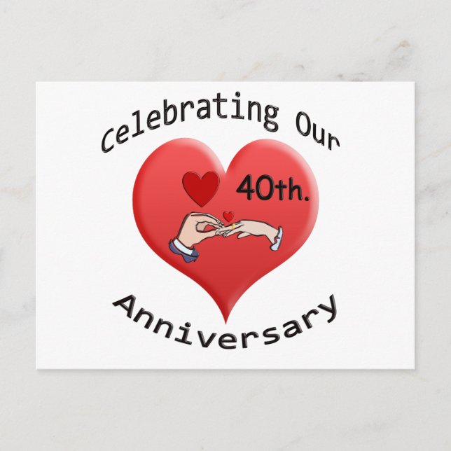 40:e Årsdag Vykort (Framsida)