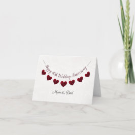 40:e årsdagen av Ruby Bröllop: Runt hjärta morsa & Kort