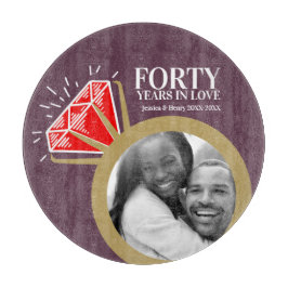 40:e årsdagen för party ruby Red gemstone i bröllo