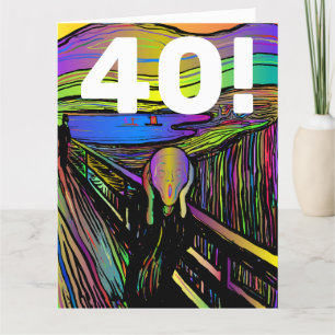 40:E BIRTHDAY 30 FUNNY SCREAM GREETING CARD TACK KORT