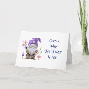 ***40:e BIRTHDAY*** COMICAL GNOME Card Kort